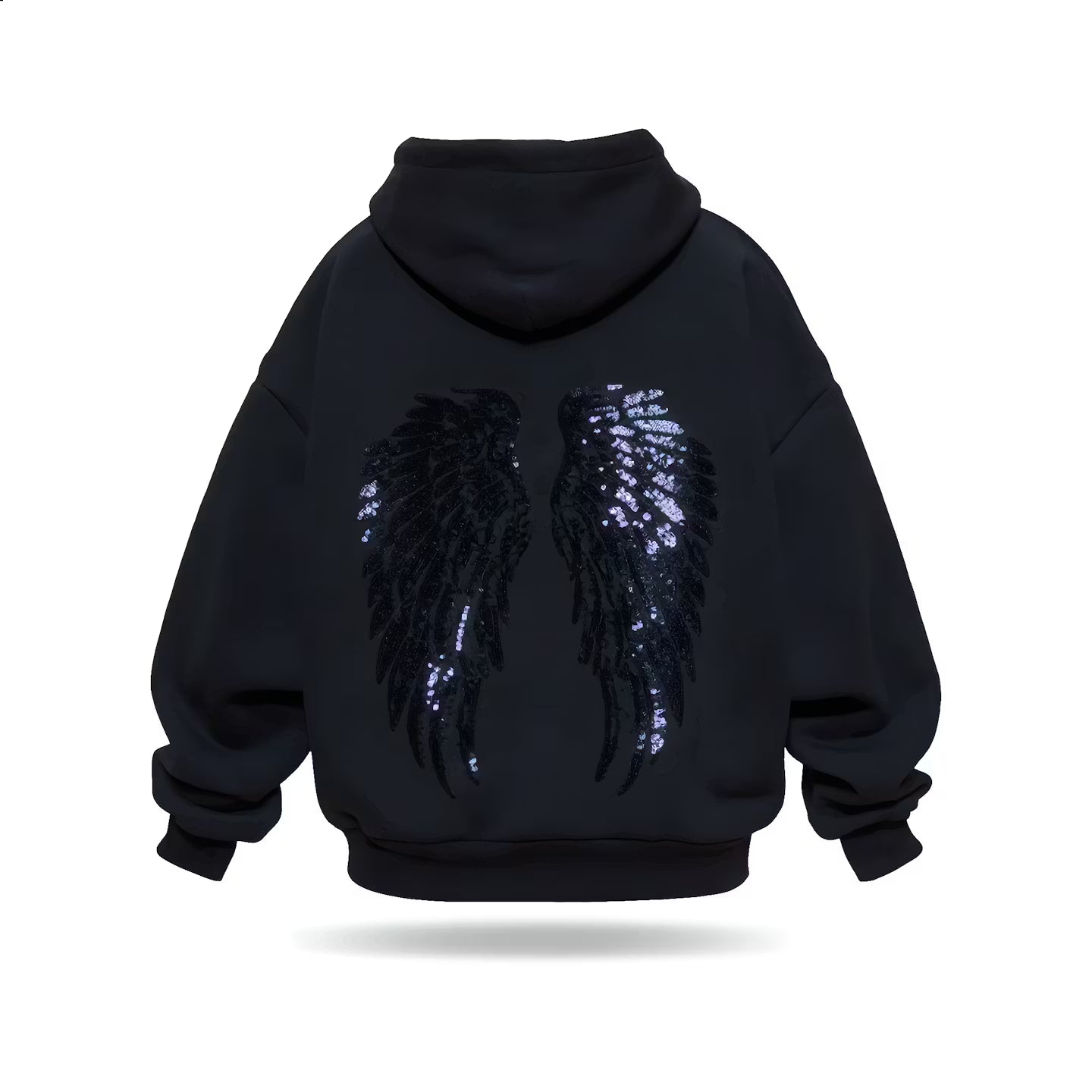 Maison Atlas® - Sweat à capuche avec ailes en strass